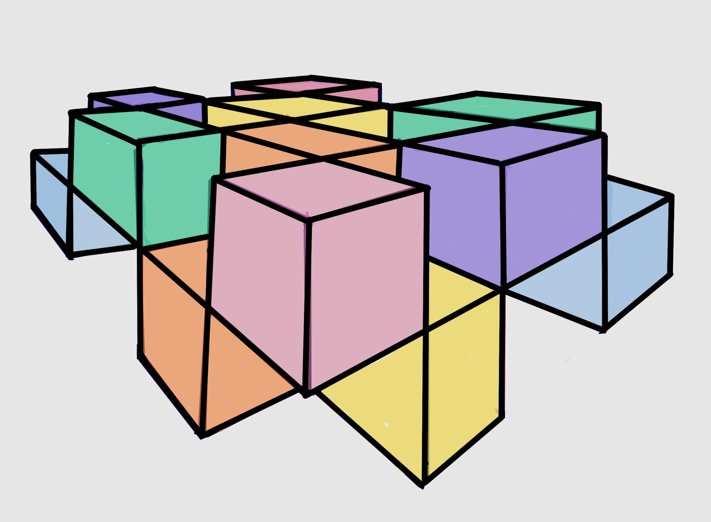Pretty blocks perspective