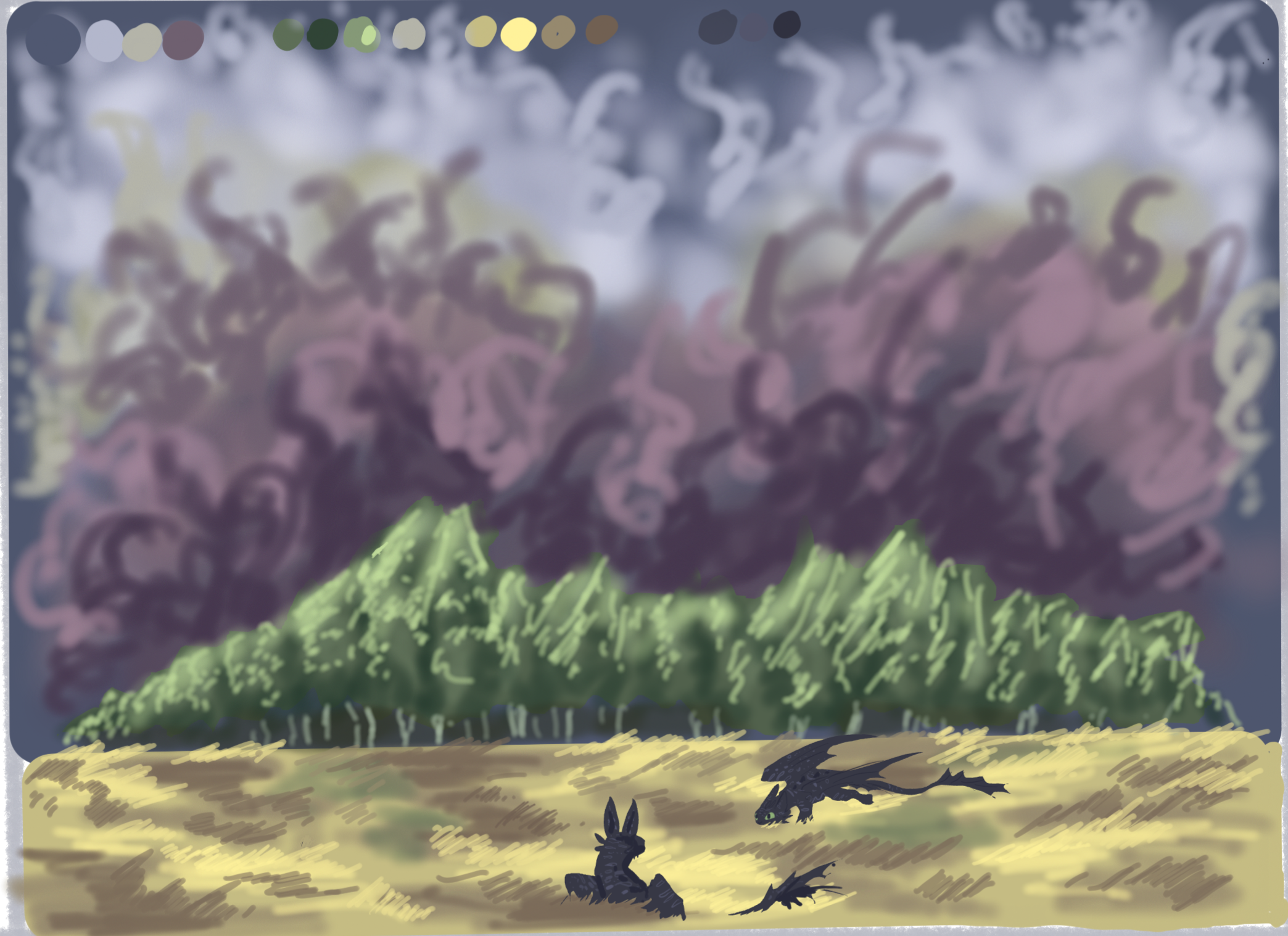 stormy fields