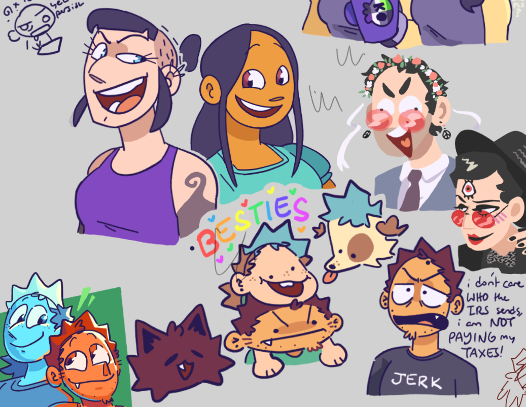 Bad pic of sketches