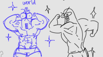Flexing that musclis 