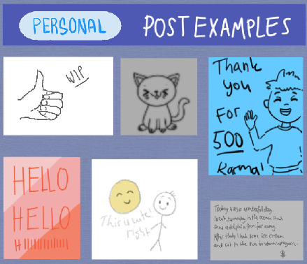 Examples of personal posts