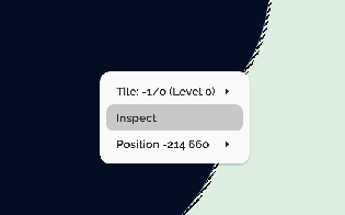 Inspect in the board context menu